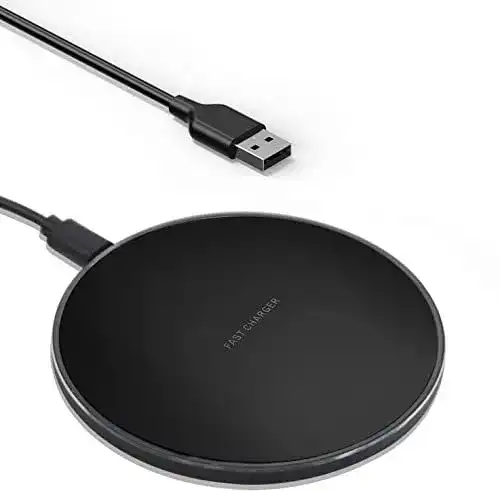Qi-Ladegerät YOOUS Fast Wireless Charger Ladepad für kabelloses Laden