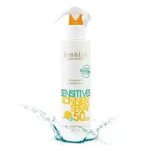 Umweltfreundliches Sonnenspray Jean & Len Sensitiv mit 50 LSF