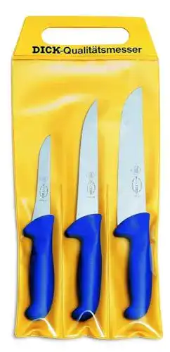 Fleischermesser-Set F. DICK ErgoGrip 3-teilig für den professionellen Einsatz