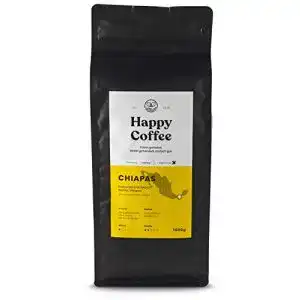 Espressobohnen Happy Coffee Bio 1kg Chiapas, frisch und fair gehandelt