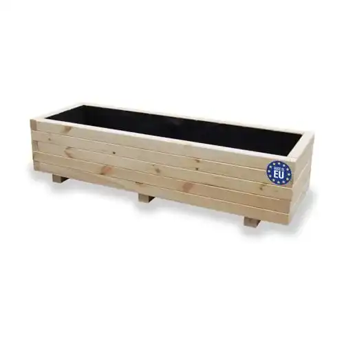 Blumenkasten aus Holz Alfalux Pflanzkasten für Garten und Balkon