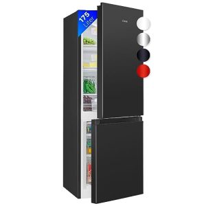 Schwarzer Kühlschrank für moderne Küchen und Haushalte
