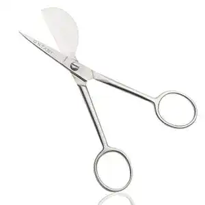 Ontaki Mini Duck Bill Schere – 11,4 cm, Silber, für Linkshänder