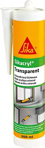 Acryl Dichtstoff Sika Transparent für Abdichtungsarbeiten