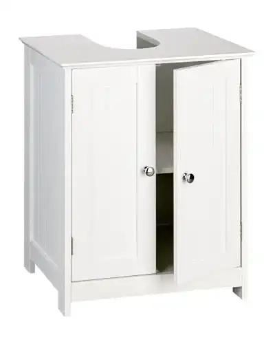 Waschbeckenunterschrank Shelfmade – Weißer Waschtischunterschrank im Landhausstil