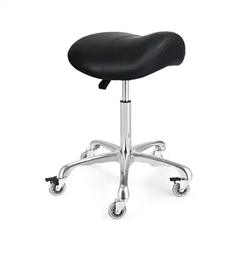 Ergonomischer Sattelhocker Mcdoofly mit Rollstuhl