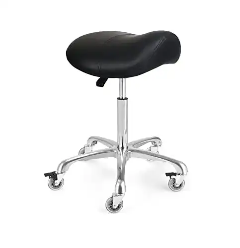 Ergonomischer Sattelhocker Mcdoofly mit Rollstuhl