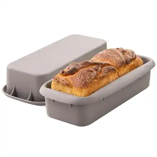 Brotbackform Gourmeo Silikon rechteckig groß für Brote und Kuchen