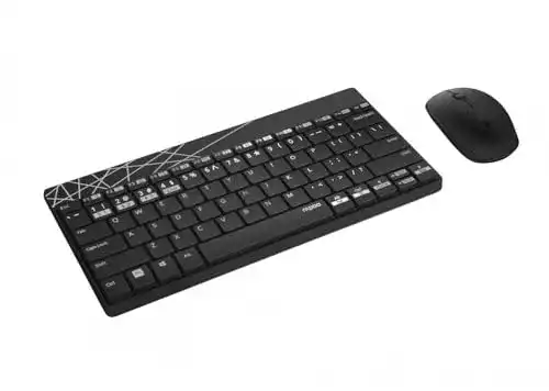 Rapoo 8000M kabelloses Tastatur-Maus Set mit 1300 DPI und 12 Monaten Batterielaufzeit
