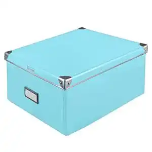 Idena 11009 Schuhkarton – Faltbare Aufbewahrungsbox aus Karton mit Deckel