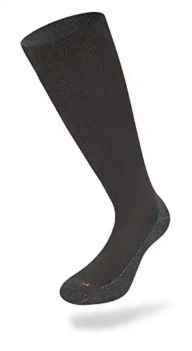 Lenz Skiing 4.0 Socken in Schwarz für Schuhgröße 45-47