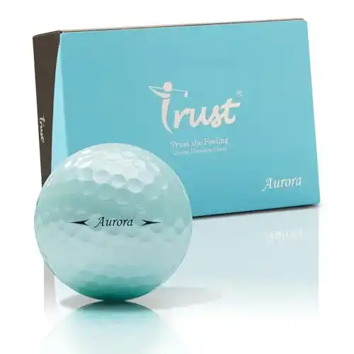 Golfball Trust Aurora Blue mit Kristall-Urethan und reaktivem Kern