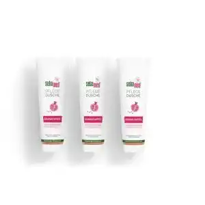 Sebamed Pflege-Dusche Duschgel mit Granatapfel, 3 x 250 ml