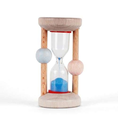Sanduhr für Kinder von Hess – Zahnputzuhr aus Holz mit Sand