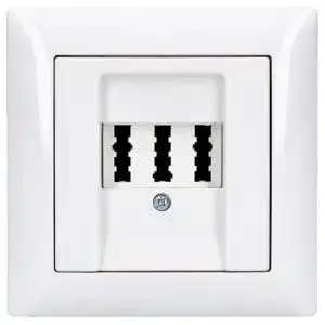 Telefondose BUSCH JÄGER Telefonanschluss Set TAE 3×6 NFN
