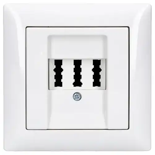 Telefondose BUSCH JÄGER Telefonanschluss Set TAE 3×6 NFN