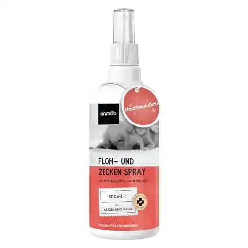Zeckenschutz für Hunde und Katzen – Natürliches Flohspray 500ml