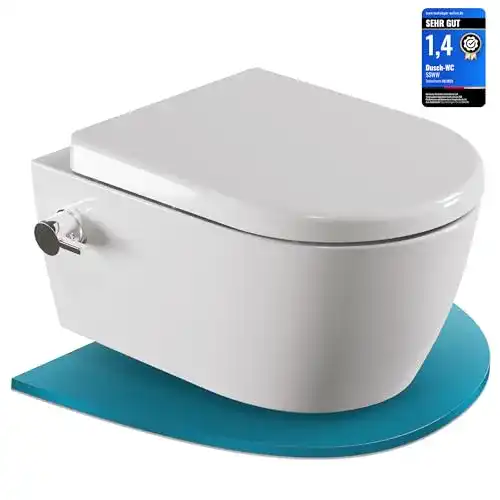 Dusch-WC SSWW mit Softclose Toilettensitz und spülrandloser Taharet-Funktion