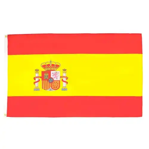 Spanien Flagge 90×60 cm aus Polyester mit Doppelnaht