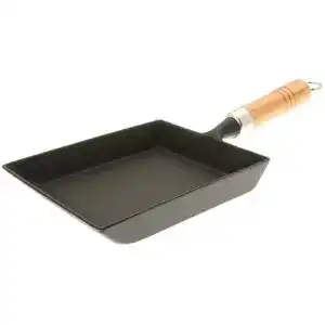 Tamagoyaki-Pfanne Iwachu aus Eisen in Schwarz für Omeletts