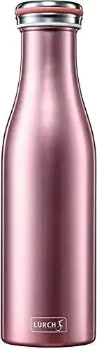 Lurch Isolierflasche 240905 aus doppelwandigem Edelstahl für heiße und kalte Getränke