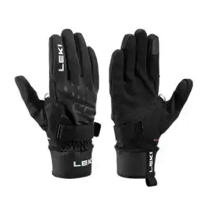 Leki Skihandschuhe Unisex in Schwarz, Größe 7