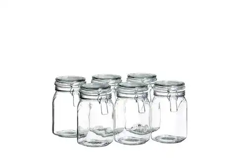 Einmachgläser Mäser Gothika 1 l, 6er Set – Hochwertige Vorratsgläser