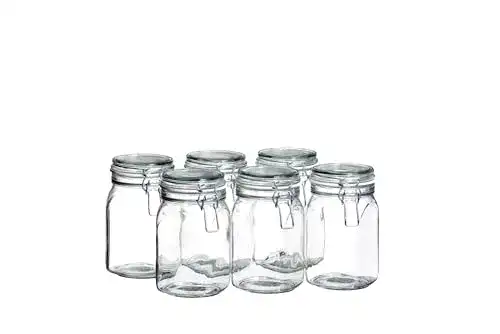 Einmachgläser Mäser Gothika 1 l, 6er Set – Hochwertige Vorratsgläser