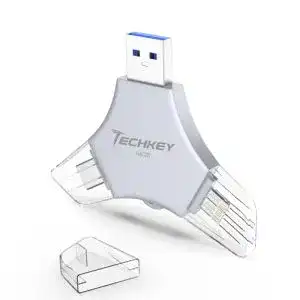 Netzwerkadapter Techkey USB LAN Adapter mit 10/100/1000Mbps