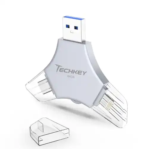 Netzwerkadapter Techkey USB LAN Adapter mit 10/100/1000Mbps
