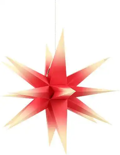 Annaberger Faltstern in Rot-Gelb 58 cm