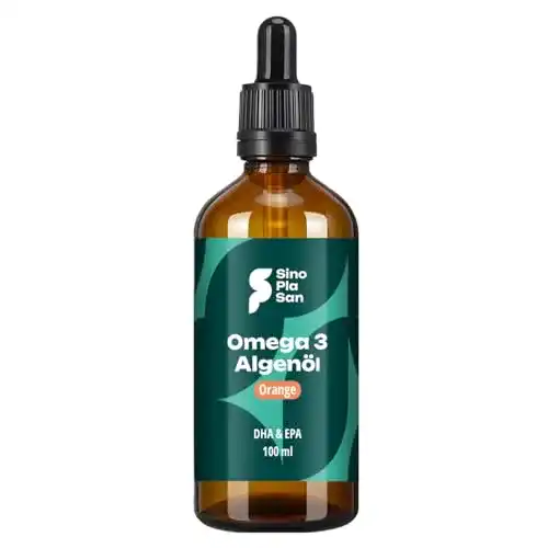 Algenöl Sinoplasan Omega 3 mit 998 mg DHA und 535 mg EPA
