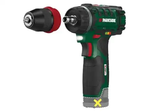 Parkside Akku-Bohrmaschine PBSA 12 C2 X12V mit Akku und Ladegerät