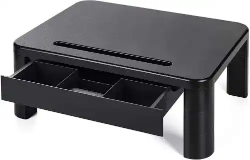 Monitorständer Loryergo mit Schublade und Höhenverstellung