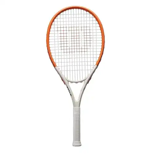 Wilson Roland-Garros Elite Tennisschläger, 4-1/4″ (2), Marineblau/Weiß