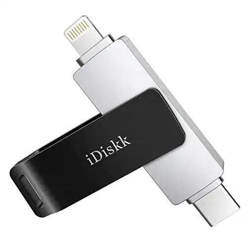 iDiskk 128 GB Lightning USB-Stick 2in1 mit Type-C Anschluss