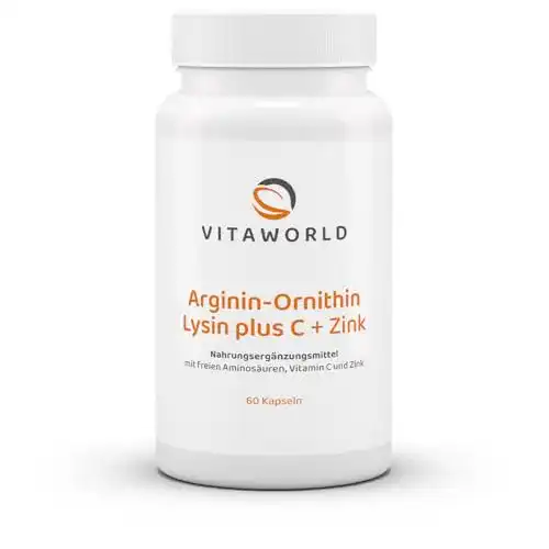 L-Ornithin mit Arginin, Lysin, Vitamin C und Zink von Vita World