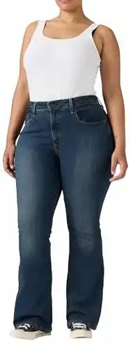 Levi’s Damen 726 High Rise Flare Jeans in Blue Swell