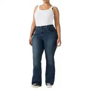 Levi’s Damen 726 High Rise Flare Jeans in Blue Swell