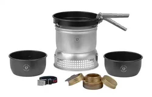 Trangia Sturmkocher Alu 27-5UL mit Kochgeschirr im Vergleich