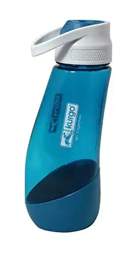 Kurgo Gourd Trinkflasche für Hunde mit integriertem Napf