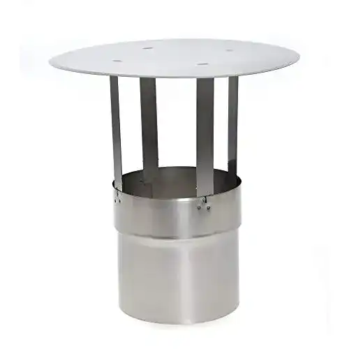 Kaminhaube Acerto 30165 Edelstahl Schornsteinabdeckung