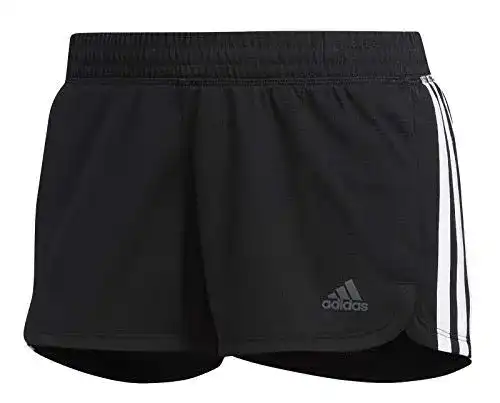 Adidas Damen Pacer 3-Stripes Knit Shorts – Schwarz/Weiß, XS