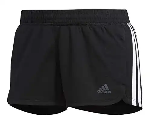Adidas Damen Pacer 3-Stripes Knit Shorts – Schwarz/Weiß, XS