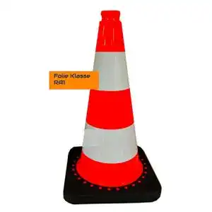 Pylone UvV Verkehrsleitkegel Flex0120 in Orange mit Reflexstreifen