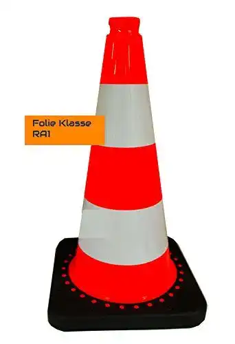 Pylone UvV Verkehrsleitkegel Flex0120 in Orange mit Reflexstreifen