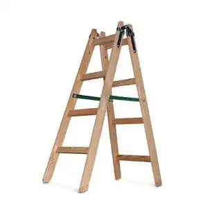 Holzleiter VaGo Trittleiter Stehleiter mit 2×4 Stufen
