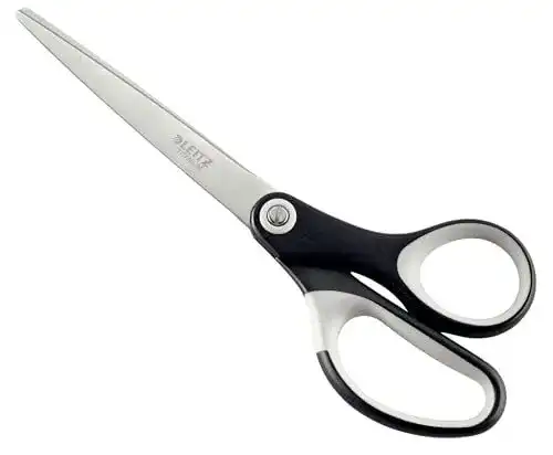 Leitz Titan Schere mit ergonomischem Griff, 18 cm, Schwarz