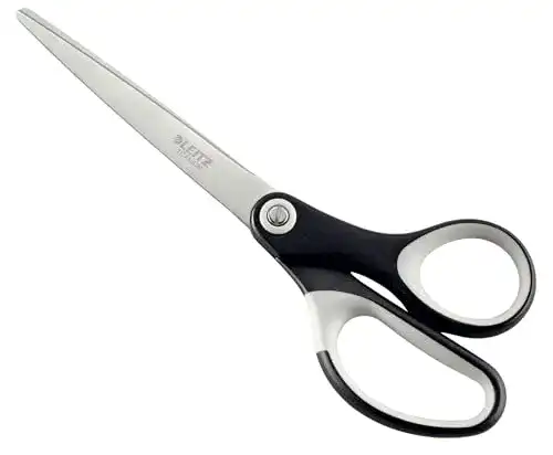 Leitz Titan Schere mit ergonomischem Griff, 18 cm, Schwarz