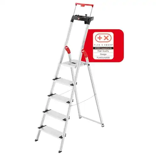 Hailo L85 ComfortLine Alu Sicherheits Stehleiter